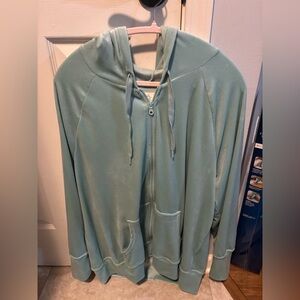 Aerie OFFLINE Light Blue Zip-Up Hoodie